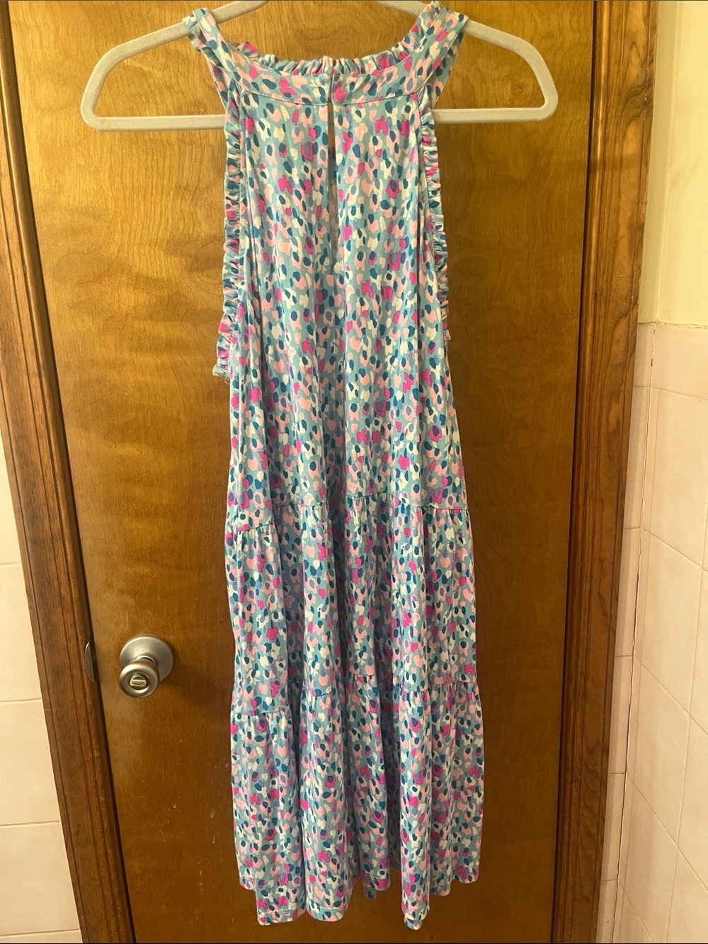 Lilly Pulitzer Light Blue Floral Halter Midi Dress - Picture 6 of 6